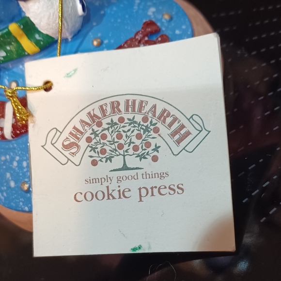 1997 Shaker Hearth Snowmen Cookie Press 5" Height - Picture 4 of 6